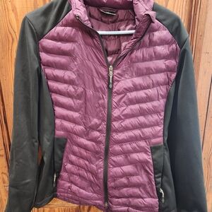 Women's 32 Degree Heat Size L Purple and Black Puffer Jacket